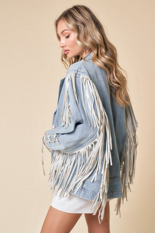 The Fringed Denim Jacket