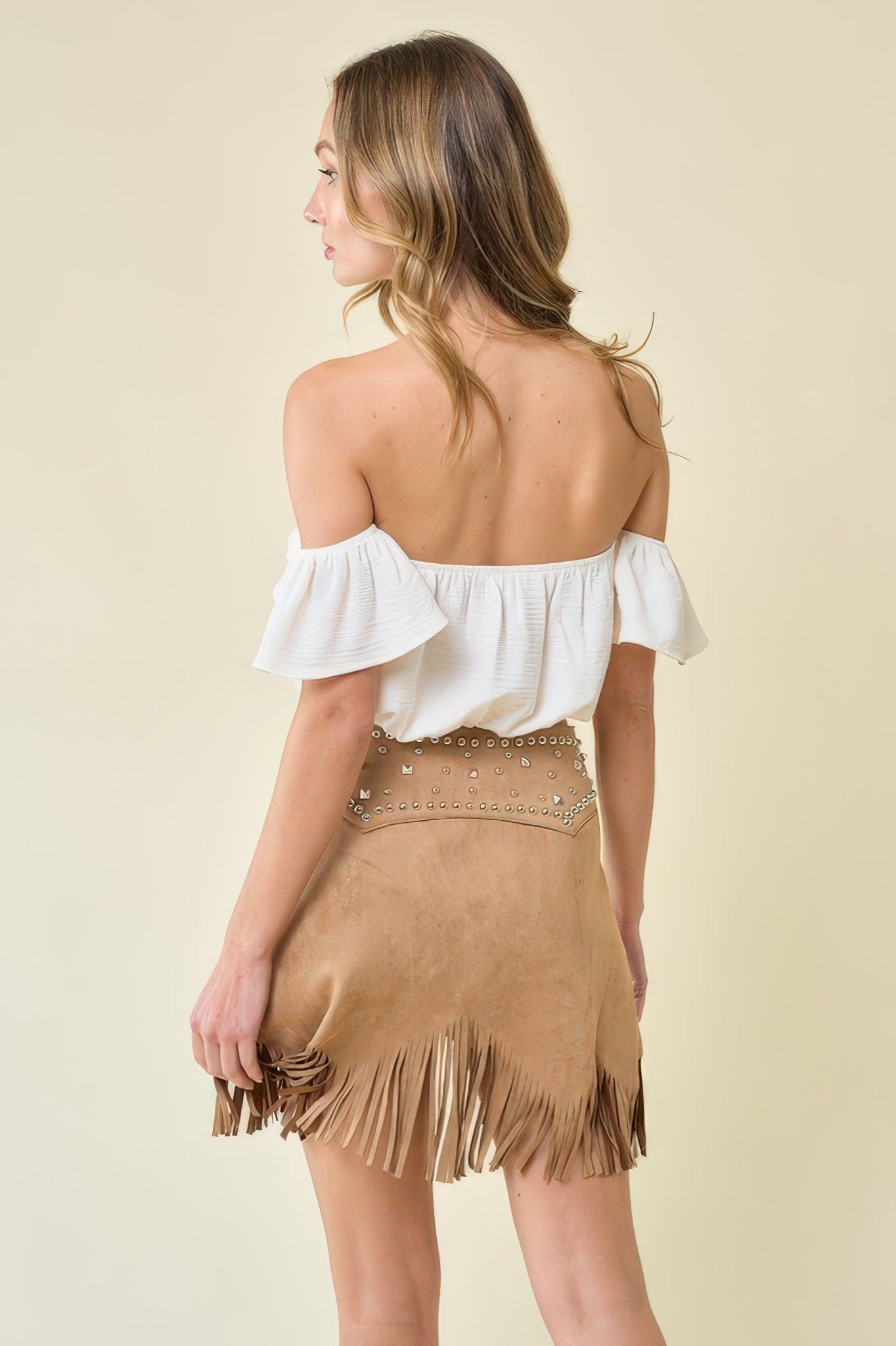 Off Shoulder Ruffles Top